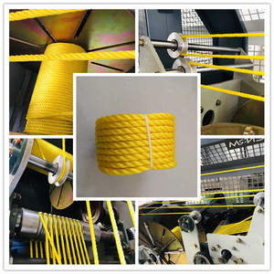 Twisted Polypropylene Ropes, 1/4 Inch by 100 Feet, Yellow Floating Poly Pro Cord Multipurpose Line - Product Image 3