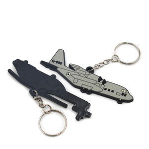パーソナライズされたカスタム2D 3D漫画飛行機ソフトPVCラバーキーチェーンプロモーションギフト用 - Product Image 2