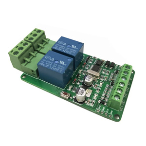 Modbus-Rtu 2 canali optoaccoppiatore isolamento 12V relè modulo interruttore Modbus RTU relè interruttore di uscita RS485/TTL comunicazione