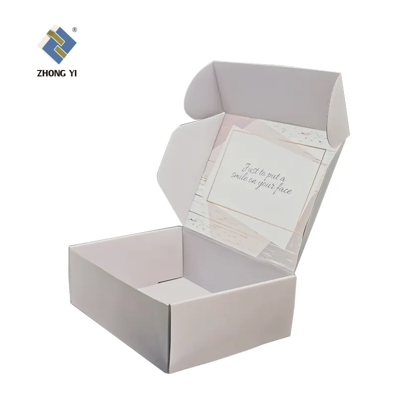 Elegante benutzer definierte quadratische Tear Strip Off selbst dichtende Sonnenbrille Hautpflege Kerze Wellpappe Faltbare Mailer Verpackung Geschenk boxen