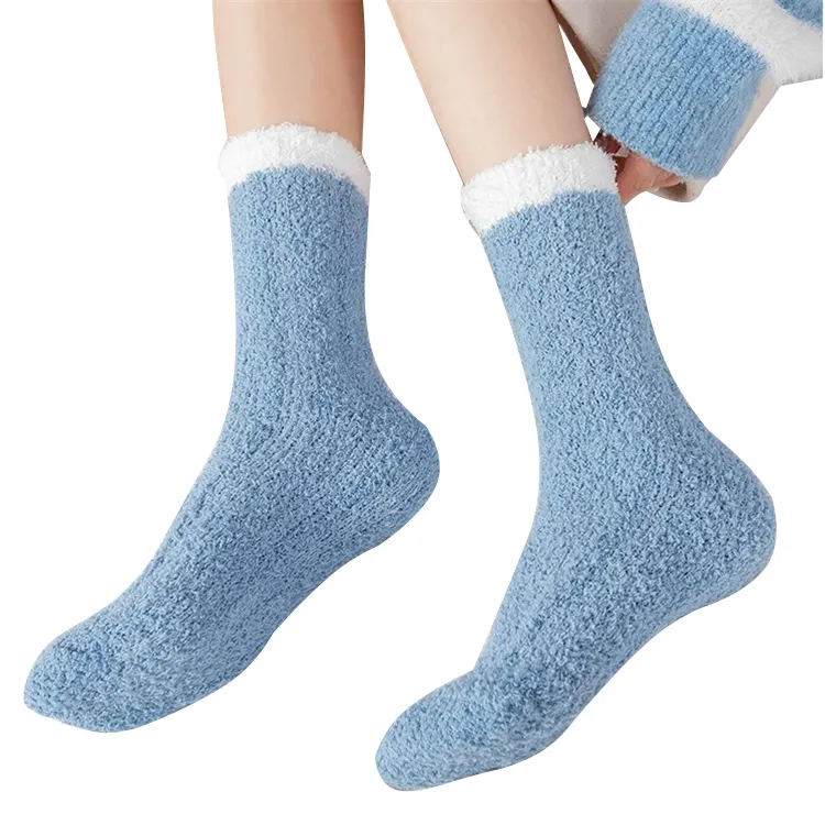 ถุงเท้าขนแกะร้อนหนาสำหรับฤดูหนาว,ถุงเท้าขนสัตว์แบบเฉพาะสำหรับผู้หญิง