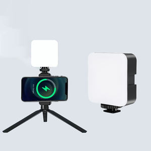 卓上スタンド付きLEDビデオライトカメラライトミニVlogパネルランプポータブル写真フィル照明 - Product Image 1