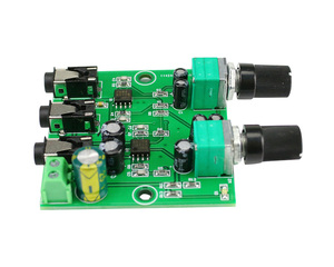 Dos canales de señales de Audio estéreo mezclador Junta una amplificación de canales de salida de auriculares amplificador de audio DIY (2 de entrada 1 salida) - Product Image 2