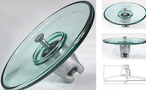 High Voltage Disc Suspension Toughened Aerodynamic Glass <strong>Insulator</strong> ANSI <strong>Insulators</strong> for Overhead Transmission Line - Product Image 6