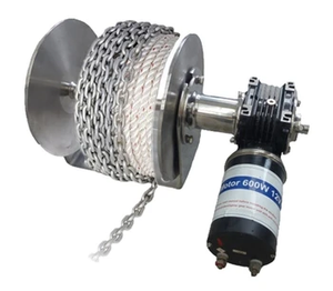מכירה חמה סירת מפרש מנירוסטה 12V 24V כננת חשמלית מרחוק תוף עוגן כננת רוח