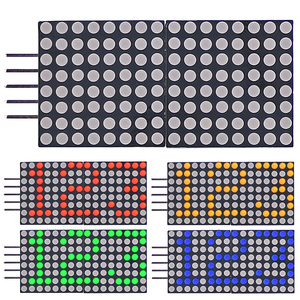 Rot/Gelb/Grün/Blau 0,8 Zoll 8x16 Punktmatrix-LED-Anzeige modul Anschließ bar Mehr mit SPI-Schnitts telle Kompatibel für Arduino - Product Image 1