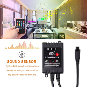 The Newly Designed Rgb <strong>Controlled</strong> 20 Key Music and Voice <strong>Sensor</strong> <strong>Controls</strong> the Remote <strong>Led</strong> Light Dimmer - Product Image 5