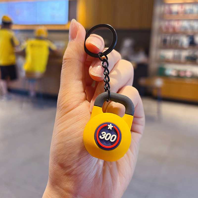 Kettlebell Fitness Pendant - yellow