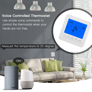 Termostato digital programable para calefacción de suelo, controlador de temperatura inteligente para habitación, wifi, modbus, HY02B05 - Product Image 5