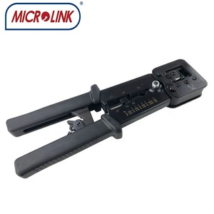 RJ45หนีบผมปลายท่อแบบมือถือ RJ11 RJ12เครื่องมือช่างเครือข่าย - Product Image 3