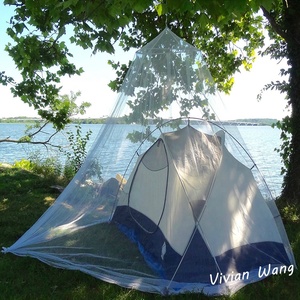 DIY Baldachin Schatten mit Moskito netz LED Licht Garten Innenhof Polyester Insekten schutz netz Anti Moskitos Bugs - Product Image 4