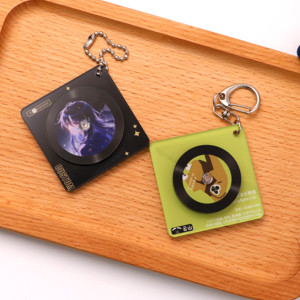 Mini Acrylic CD mô hình NFC Keychain album nhạc móc khóa vòng chìa khóa treo nhựa phim hoạt hình Keychain tùy chỉnh Mini CD Album Acrylic - Product Image 3