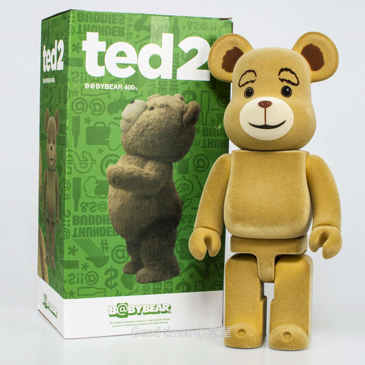 Flocked teddy bear