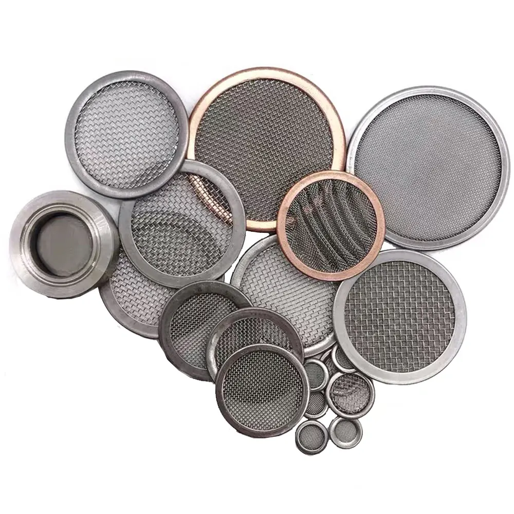 1- 3500 mesh high precision stainless steel wire mesh round filter screen disc