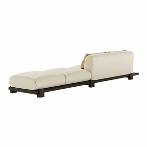 Ensemble de canapés modulaires de luxe rembourrés avec base en bois pour une assise de salon personnalisable et polyvalente - Product Image 4