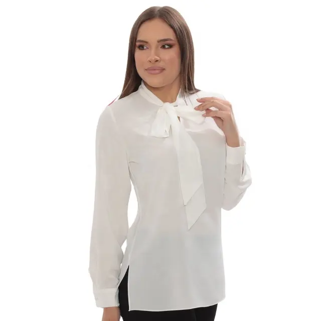 Camisas de mujer Blusa de oficina blanca Preguntar precio Moda Manga larga Blusa de mujer Camisa Camisas de mujer Ropa de mujer