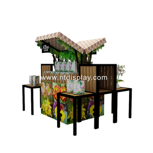 Trung Tâm Mua Sắm Sáng Tạo Tùy Chỉnh Xe Đẩy Kẹo Bằng Gỗ Sản Phẩm Chăm Sóc Sắc Đẹp Vật Liệu Kim Loại Trang Trí Công Phu Trưng Bày Chăm Sóc Da Khuyến Mãi Có Bánh Xe - Product Image 6