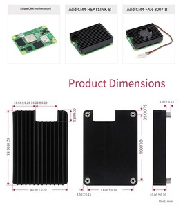 Hot Raspberry PI CM4 Módulo de computación Disipador de calor Módulo de computadora 4 Ventilador térmico Módulo de disipador de calor - Product Image 5