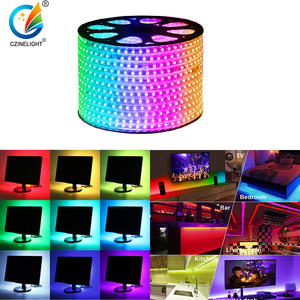 Czinglight su geçirmez esnek ışık şerit Led RGB toptan 220-240V aydınlatma ve devre tasarımı uzaktan kumanda ROHS Ce PVC - Product Image 2