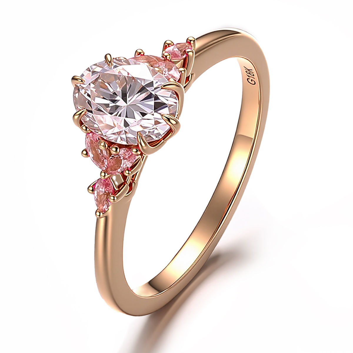 แหวนเพชรแล็บทองแท้ 18k