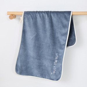 <strong>Big</strong> Microfiber Bath <strong>Towel</strong> for Small Gym Hand <strong>Towels</strong> Oem Cheap Microfibre Fabric Design Eco Pink Knitted Overlock Solid Color - Product Image 5