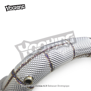 Fabrika paslanmaz çelik araba egzoz sistemi ile Ferrari California 4.3L 2009-2014 iniş borusu için isı kalkanı ücretsiz akış başlığı - Product Image 4
