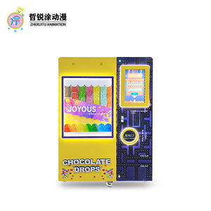 商用无人自助售货机儿童游戏豆和糖果拉出玩具，以巧克力和豆成分为特色 - Product Image 4