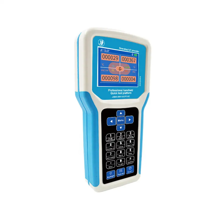 Rs485 USB2.0 Modo de comunicación Kit de colector de datos de mano Registrador de datos digital para medición de temperatura de humedad NPK del suelo