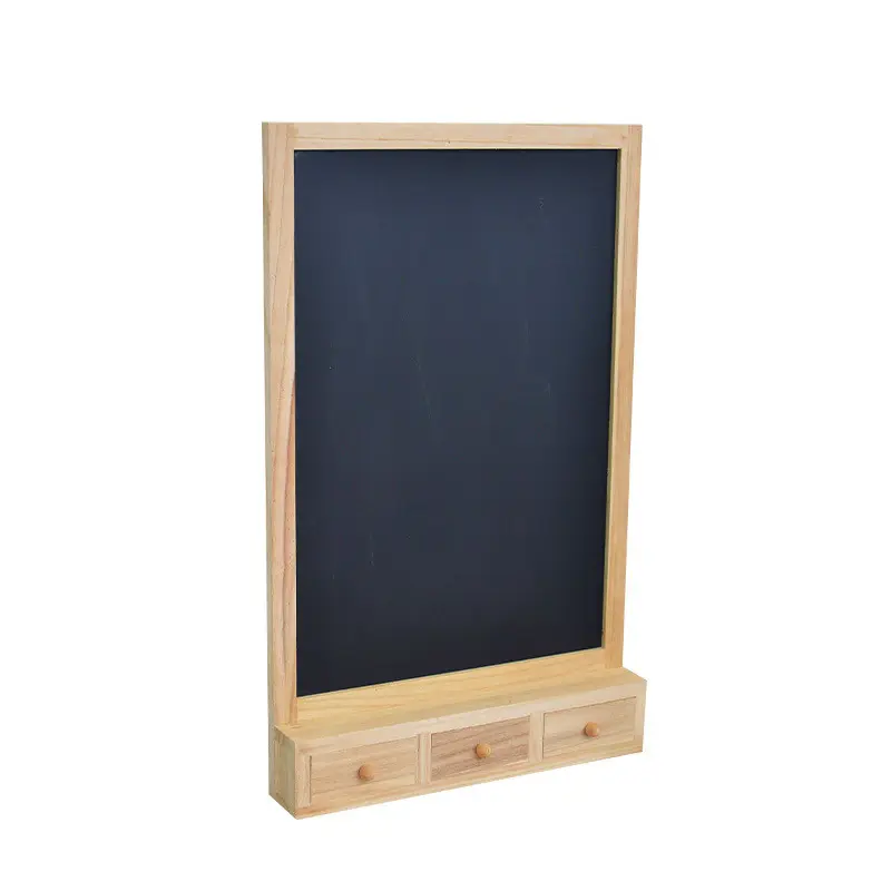 木製フレーム黒板大型磁気素朴な壁チョークボードフレーム付きチョークボード
