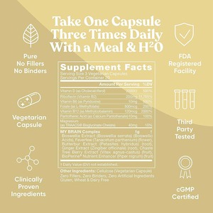 OEM Custom Label Brain Capsules Verbessern Sie das Gedächtnis und den Fokus Premium Noo tropic Brain Supplement - Product Image 2