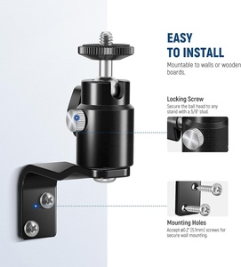 Odak 2 paket E tipi duvar tavan montaj dirseği ile ayrılabilir topu kafa için halka ışık flaş Strobe kamera monitörü - Product Image 2