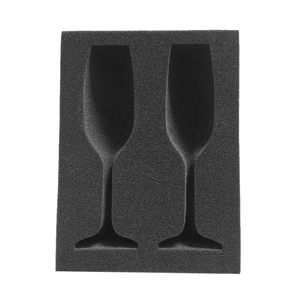 Sốc Hấp Thụ Bọt Ngay Lập Tức Bao Bì Bọt Vàng Mailer Hộp Tùy Chỉnh Với Bọt Chèn Rượu Thủy Tinh Bảo Vệ Chai - Product Image 4