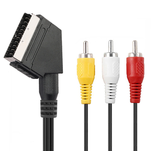 ใหม่เอี่ยม1.8เมตร AV SCART สายเคเบิลวิดีโอแจ็กเก็ตพีวีซีอาร์จีบีทีวีสำหรับ NES พร้อมปลั๊กวิดีโอ - Product Image 1