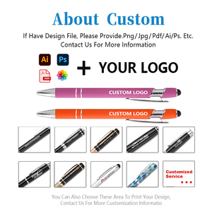Promotional Custom Ballpoint <strong>Pens</strong> 2 in 1 Multi Function Metal Ball <strong>Pen</strong> Aluminum Screen Logo Engraved <strong>Stylus</strong> <strong>Pen</strong> - Product Image 2