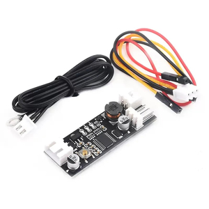 12V 0.8A DC PWM 2-3 ventilador de un solo cable Control de temperatura controlador de velocidad chasis computadora Módulo de reducción de ruido NTC B50K 3950 - Product Image 1