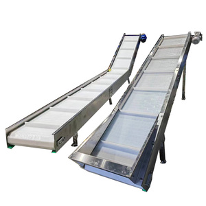 2025 nueva condición elevador automático transportador PP cadena placa Material elevación escalada línea de montaje de procesamiento de alimentos - Product Image 4