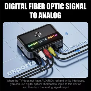 NFC BT 5.3音频接收器发射器数模转换器DAC低延迟无损RCA同轴光学音频适配器 - Product Image 5