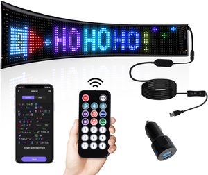 柔軟なLedライトストリップスマートアプリコントロールLedカーメッセージディスプレイスクロールパターンアニメーションデジタルサイン車用 - Product Image 2