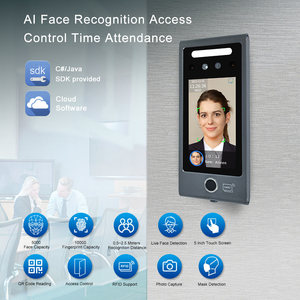 Algoritmos de reconocimiento facial de Inteligencia Artificial Sistema de asistencia de control de acceso de reconocimiento facial biométrico de huellas dactilares - Product Image 3