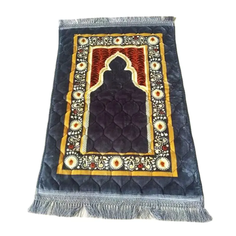 맞춤형 이슬람기도 매트 부드러운 두꺼운 카펫 이슬람 터키기도 여행 페르시아 매트 세트 유기농