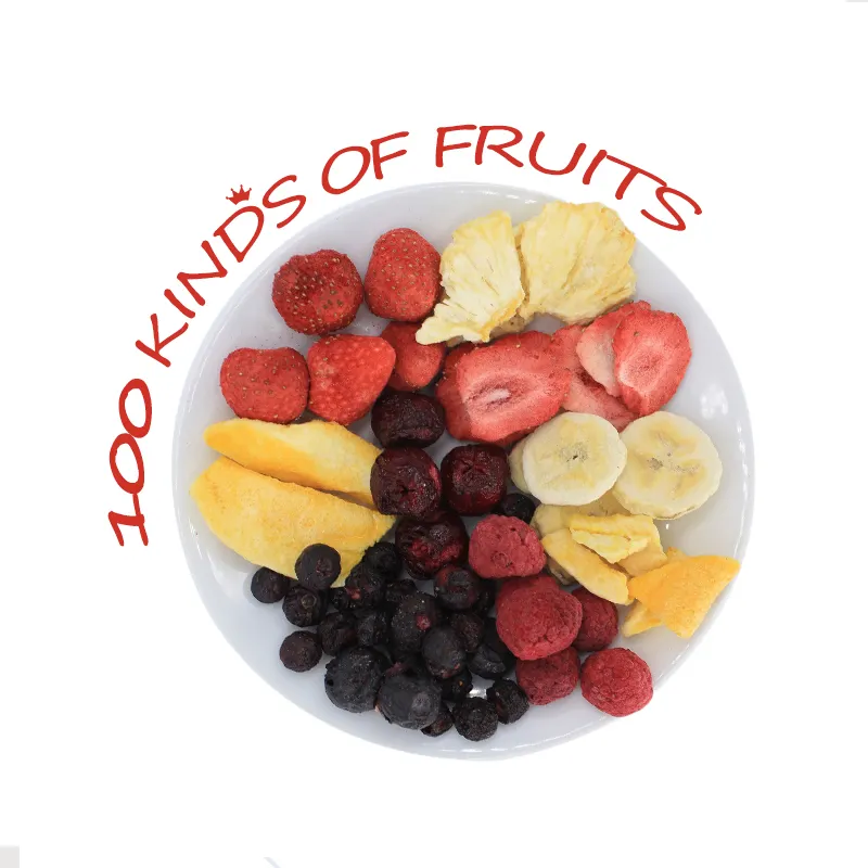 TTN wholesale bulk freeze dried banana/apple/strawberry/pear chips dried strawberries