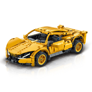 XMORK 025009/025011 nuevo control remoto dual con programación modelo de coche deportivo rompecabezas montaje juguete juegos de bloques de construcción