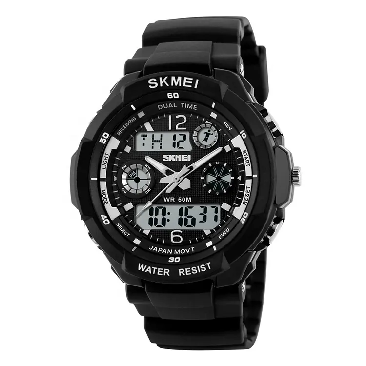 Original watch company wholesale Skmei 0931 hot selling sport watch dual time analog 50 meter waterproof men quartz watch