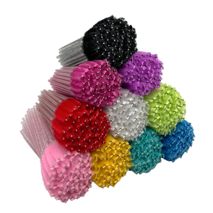 Herramienta de limpieza de nailon flexible, Mini Spoolie cepillo de pestañas, aplicador de extensión, varita, máscara de pestañas, brillo de ojos desechable - Product Image 1