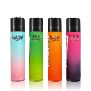 C lipper原装砂轮火石点火打火机明火火炬气体打火机使用收藏礼品1盒24件 - Product Image 6