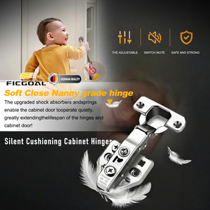 Ficgoal Tùy Chỉnh Một Cách Clip-On Bản Lề 3D Thủy Lực Thép Mềm Gần Ẩn Cho Ăn Uống Cho Nhà Bếp Phòng Khách Nhà Văn Phòng - Product Image 3