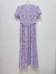 Ren dài ăn mặc 2025 mùa hè bên sự kiện Phụ nữ túi vành đai chắp vá nút phía trước ngắn tay áo màu tím thanh lịch Maxi Dress prom - Product Image 2