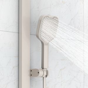 Juego de ducha con teclado Bluetooth inalámbrico resistente al agua con grifos termostáticos de excelente sonido para baño y Villa hechos de latón - Product Image 3