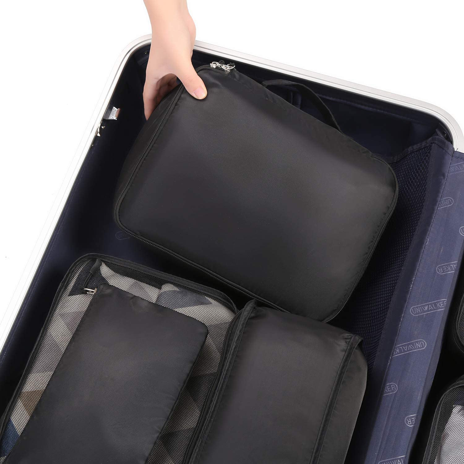 8 pièces Cubes d'emballage pour valise organisateurs d'emballage de bagages légers pour accessoires de voyage
