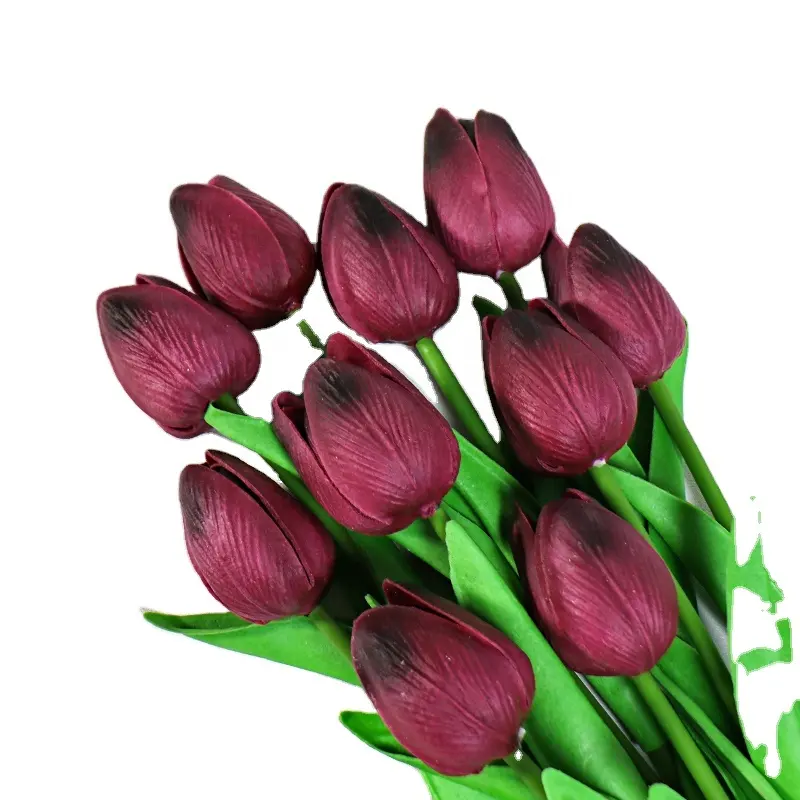 ट्यूलिप ट्यूलिप कृत्रिम उच्च गुणवत्ता वाले बहु-रंग ट्यूलिप फूल कृत्रिम फूल थोक अवकाश उपहार कृत्रिम फूल